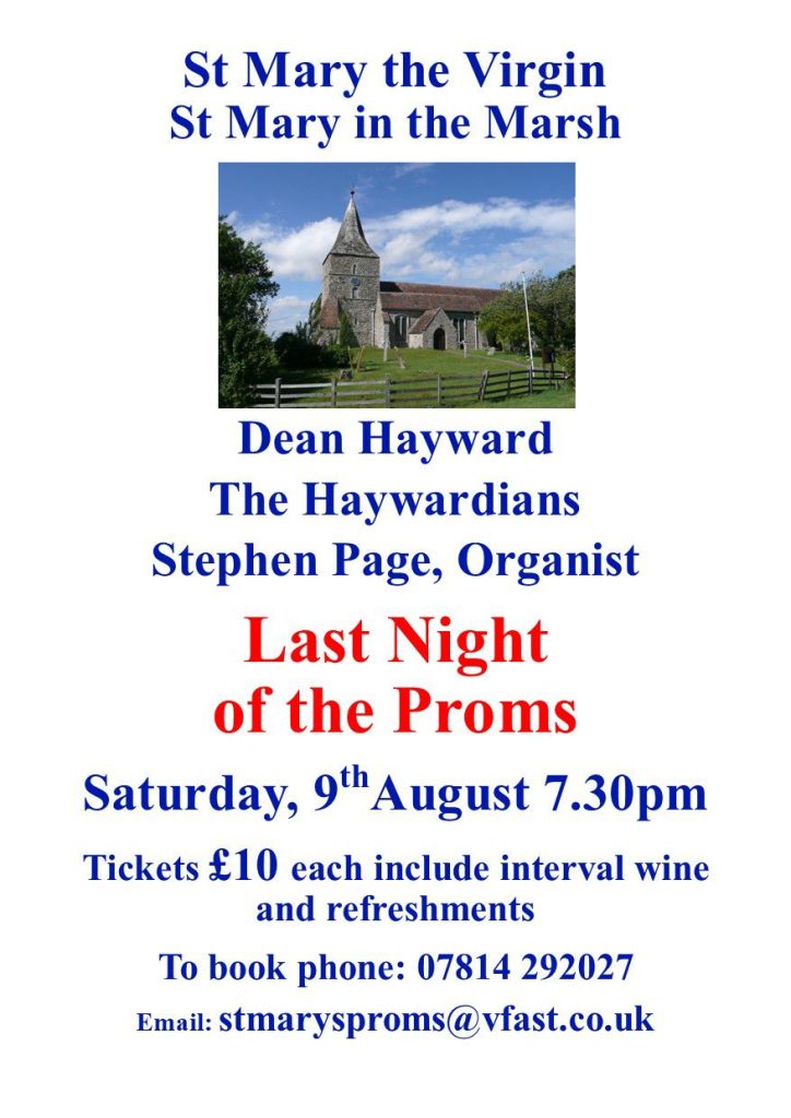 Last Night of the Proms, 9th August 2025, St Mary the Virgin, St Mary in the Marsh.